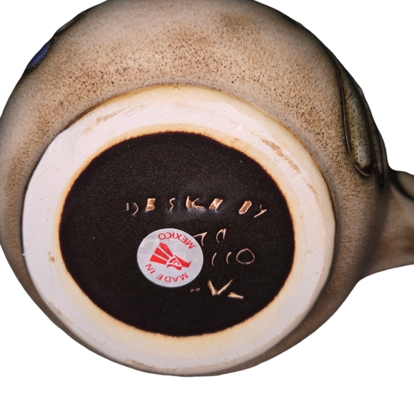 MAYA Stoneware Collection Hummingbird Decorative Tea Pot Mexican Pottery SIGNED - Picture 7 of 8